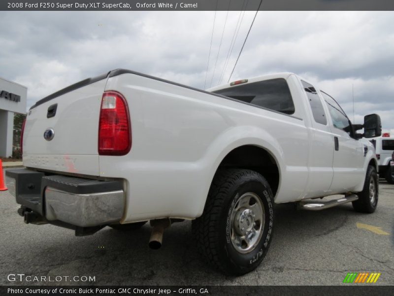Oxford White / Camel 2008 Ford F250 Super Duty XLT SuperCab