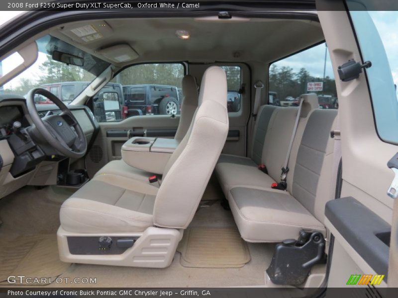  2008 F250 Super Duty XLT SuperCab Camel Interior