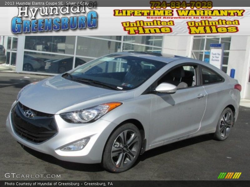 Silver / Gray 2013 Hyundai Elantra Coupe SE