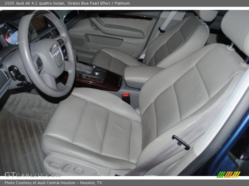 Stratos Blue Pearl Effect / Platinum 2005 Audi A6 4.2 quattro Sedan