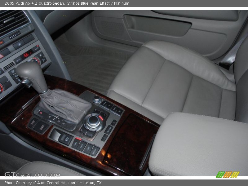 Stratos Blue Pearl Effect / Platinum 2005 Audi A6 4.2 quattro Sedan