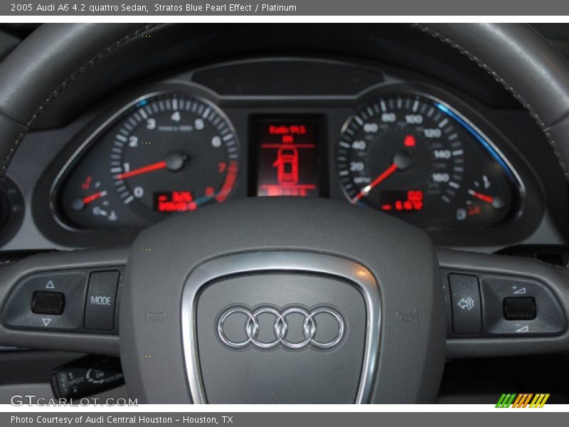 Stratos Blue Pearl Effect / Platinum 2005 Audi A6 4.2 quattro Sedan