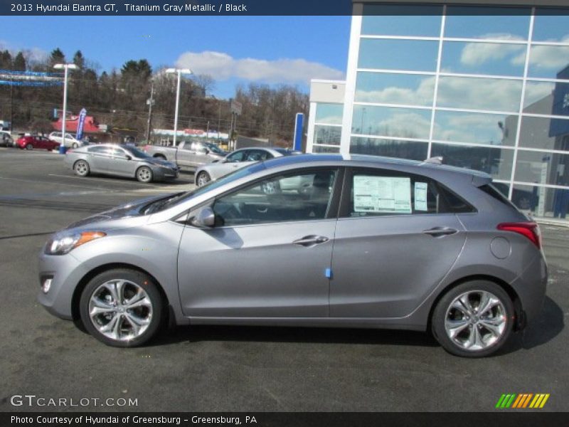 Titanium Gray Metallic / Black 2013 Hyundai Elantra GT