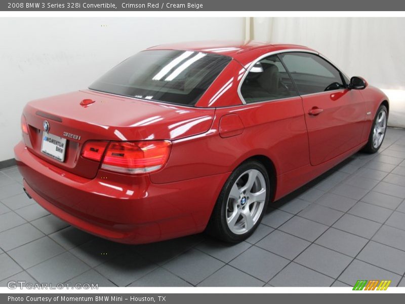 Crimson Red / Cream Beige 2008 BMW 3 Series 328i Convertible