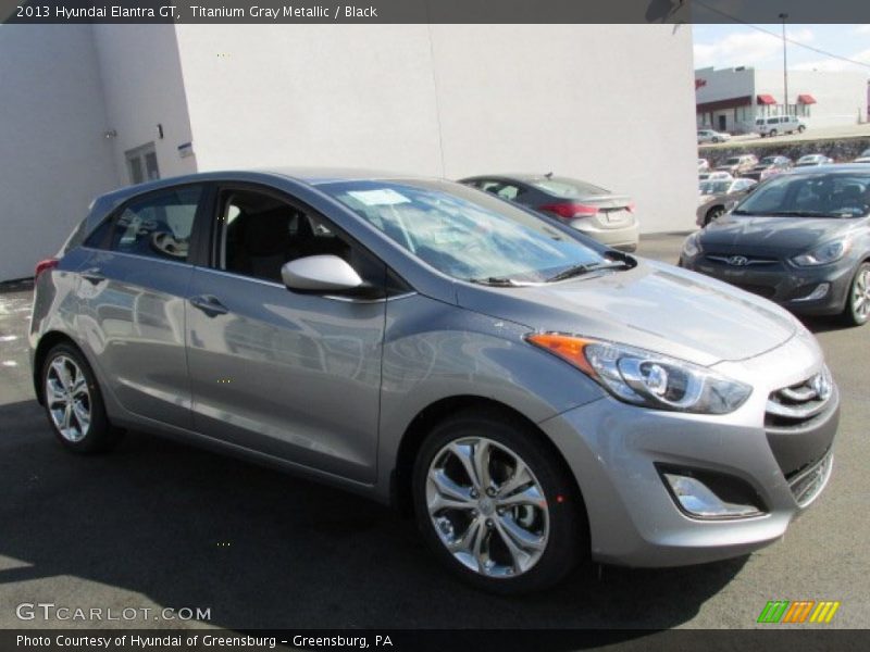 Titanium Gray Metallic / Black 2013 Hyundai Elantra GT