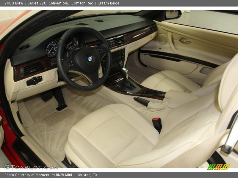 Cream Beige Interior - 2008 3 Series 328i Convertible 