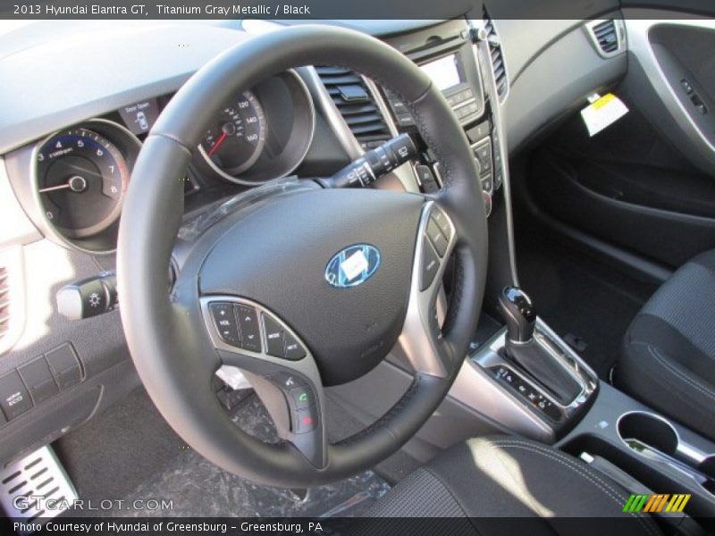 Titanium Gray Metallic / Black 2013 Hyundai Elantra GT