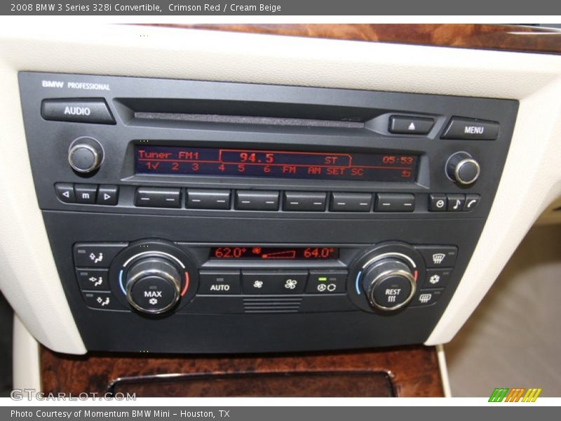 Controls of 2008 3 Series 328i Convertible