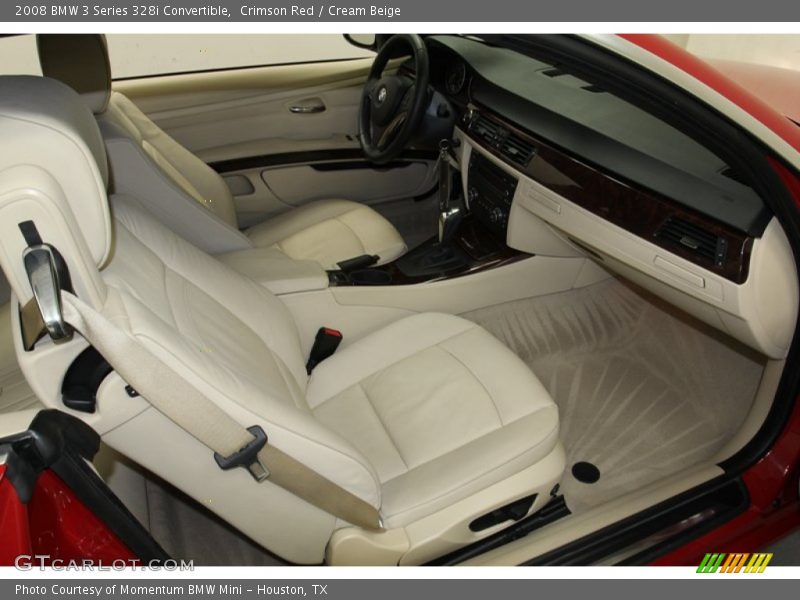  2008 3 Series 328i Convertible Cream Beige Interior