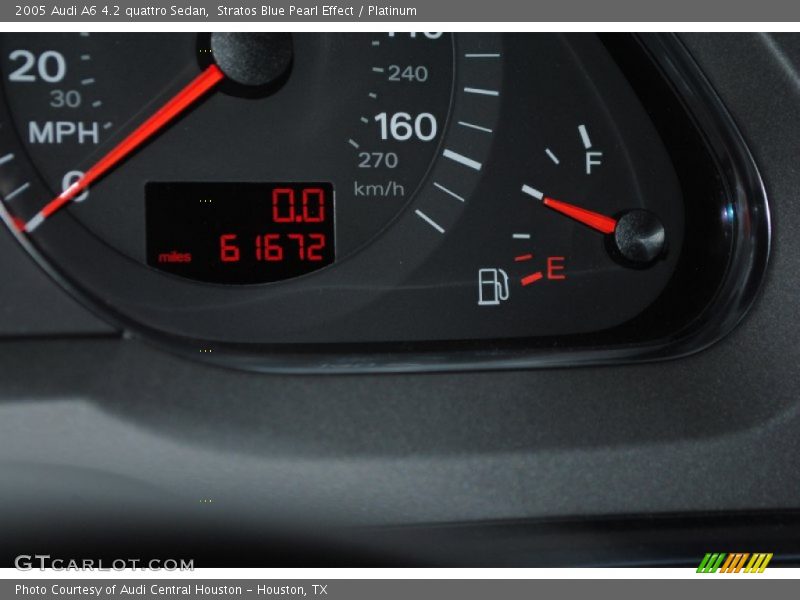 Stratos Blue Pearl Effect / Platinum 2005 Audi A6 4.2 quattro Sedan