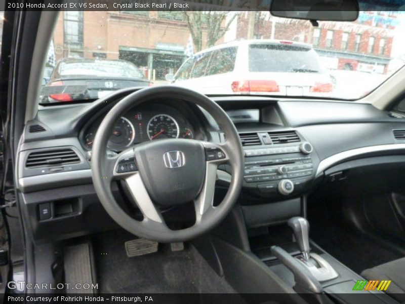 Crystal Black Pearl / Black 2010 Honda Accord EX V6 Sedan