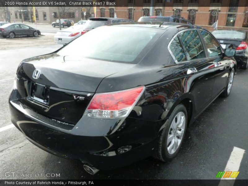 Crystal Black Pearl / Black 2010 Honda Accord EX V6 Sedan