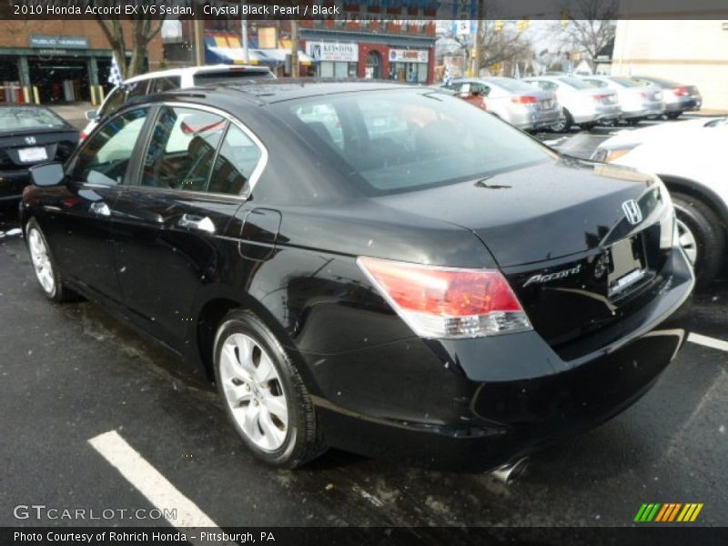 Crystal Black Pearl / Black 2010 Honda Accord EX V6 Sedan