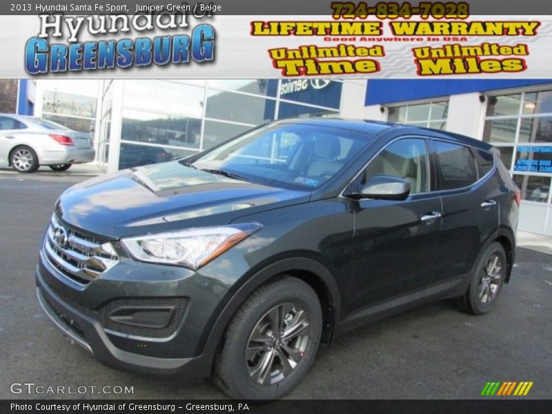 Juniper Green / Beige 2013 Hyundai Santa Fe Sport