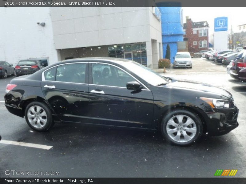 Crystal Black Pearl / Black 2010 Honda Accord EX V6 Sedan