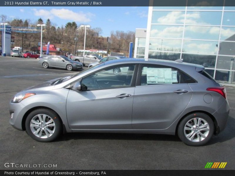 Titanium Gray Metallic / Black 2013 Hyundai Elantra GT