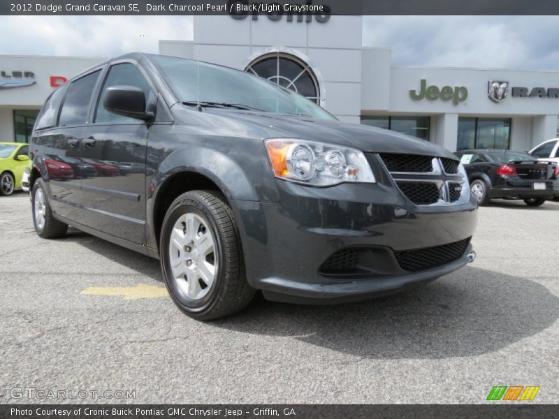 Dark Charcoal Pearl / Black/Light Graystone 2012 Dodge Grand Caravan SE
