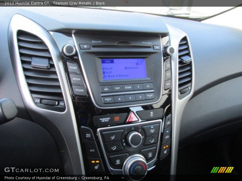 Titanium Gray Metallic / Black 2013 Hyundai Elantra GT