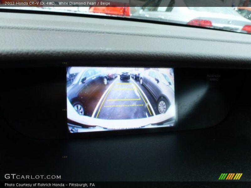 White Diamond Pearl / Beige 2012 Honda CR-V EX 4WD