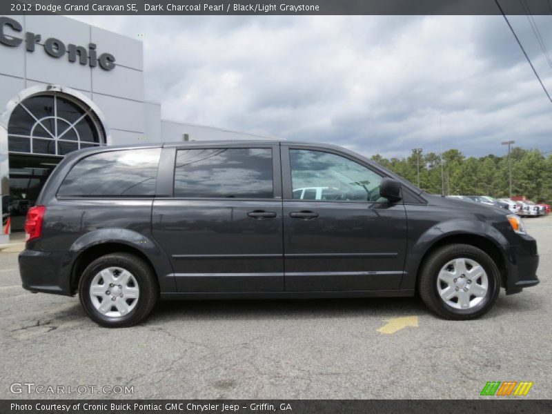 Dark Charcoal Pearl / Black/Light Graystone 2012 Dodge Grand Caravan SE