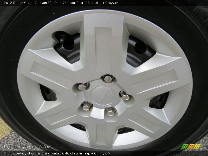Dark Charcoal Pearl / Black/Light Graystone 2012 Dodge Grand Caravan SE
