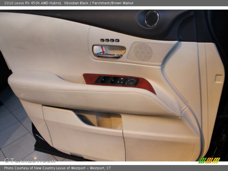 Obsidian Black / Parchment/Brown Walnut 2010 Lexus RX 450h AWD Hybrid