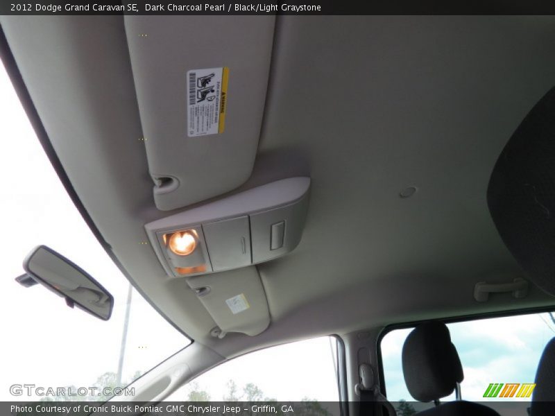 Dark Charcoal Pearl / Black/Light Graystone 2012 Dodge Grand Caravan SE