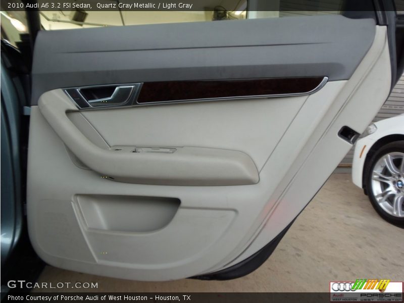Quartz Gray Metallic / Light Gray 2010 Audi A6 3.2 FSI Sedan