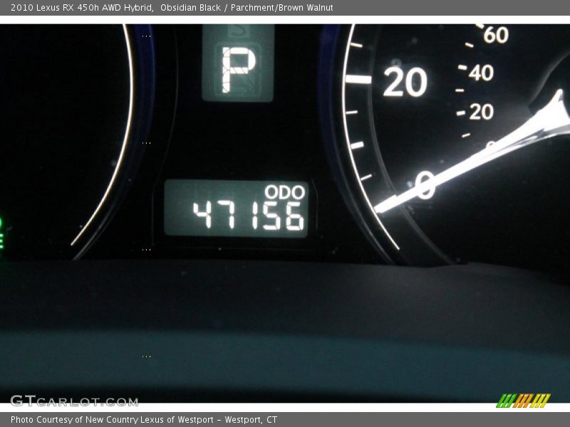 Obsidian Black / Parchment/Brown Walnut 2010 Lexus RX 450h AWD Hybrid