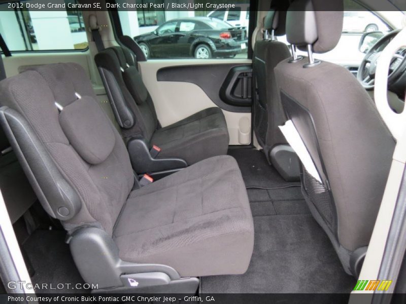 Dark Charcoal Pearl / Black/Light Graystone 2012 Dodge Grand Caravan SE