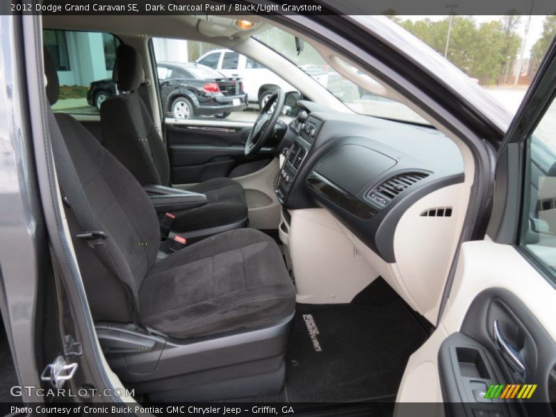 Dark Charcoal Pearl / Black/Light Graystone 2012 Dodge Grand Caravan SE