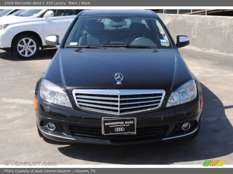 Black / Black 2009 Mercedes-Benz C 300 Luxury