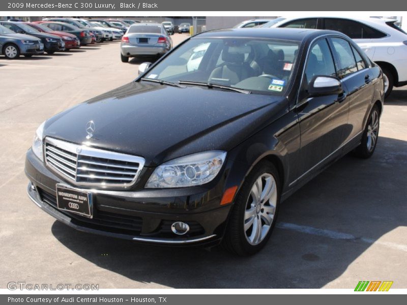 Black / Black 2009 Mercedes-Benz C 300 Luxury
