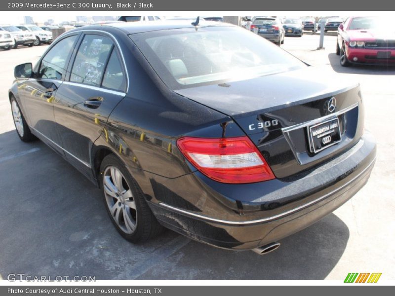 Black / Black 2009 Mercedes-Benz C 300 Luxury