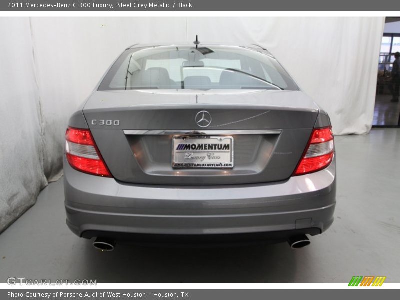 Steel Grey Metallic / Black 2011 Mercedes-Benz C 300 Luxury