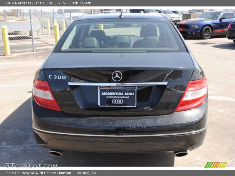 Black / Black 2009 Mercedes-Benz C 300 Luxury