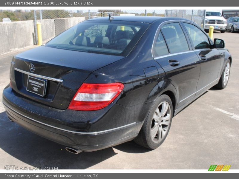 Black / Black 2009 Mercedes-Benz C 300 Luxury