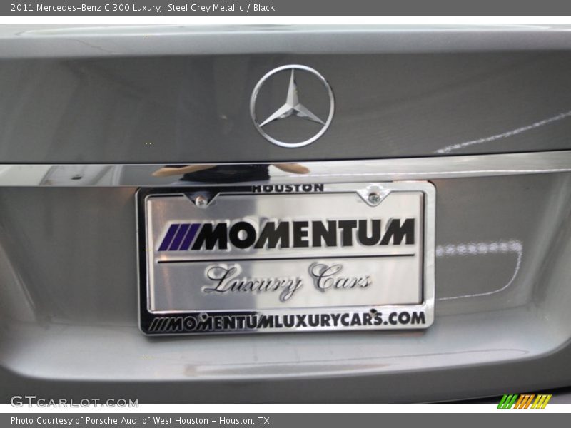 Steel Grey Metallic / Black 2011 Mercedes-Benz C 300 Luxury