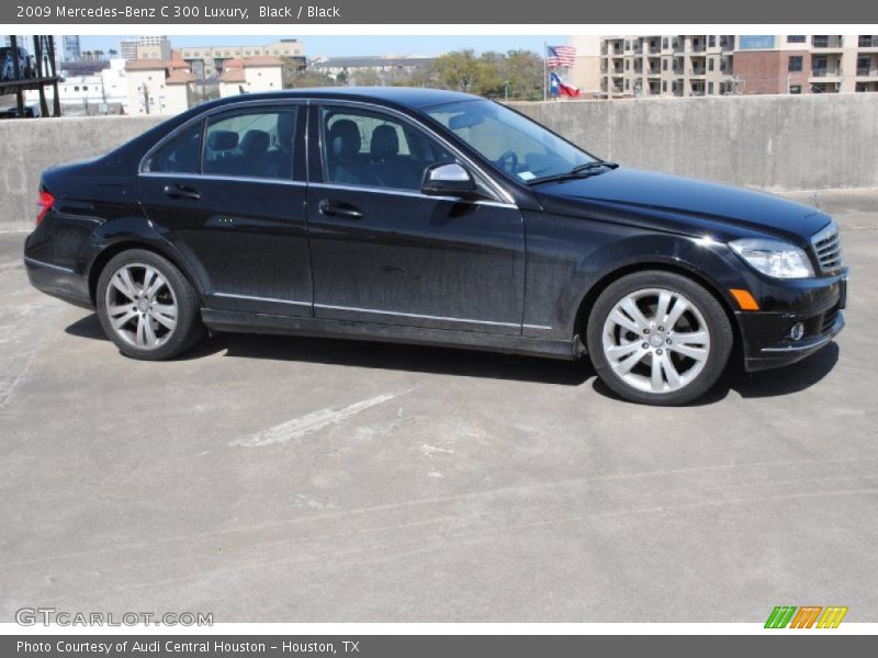 Black / Black 2009 Mercedes-Benz C 300 Luxury