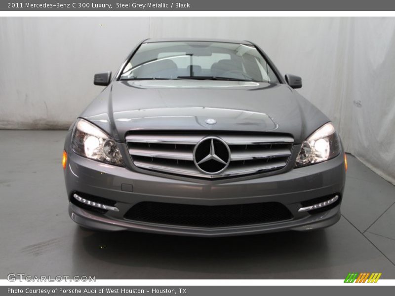 Steel Grey Metallic / Black 2011 Mercedes-Benz C 300 Luxury