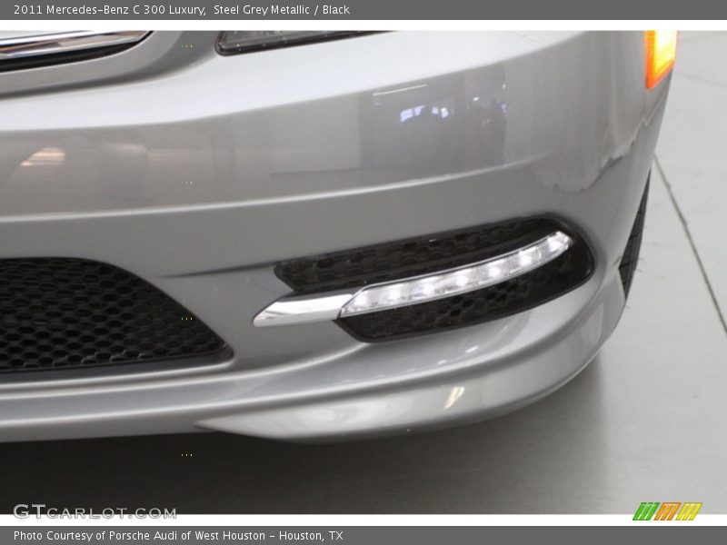 Steel Grey Metallic / Black 2011 Mercedes-Benz C 300 Luxury