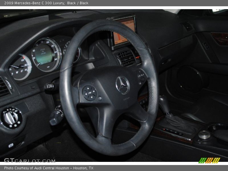 Black / Black 2009 Mercedes-Benz C 300 Luxury