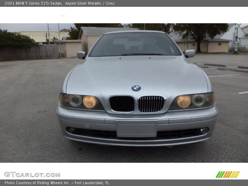 Aspen Silver Metallic / Grey 2001 BMW 5 Series 525i Sedan