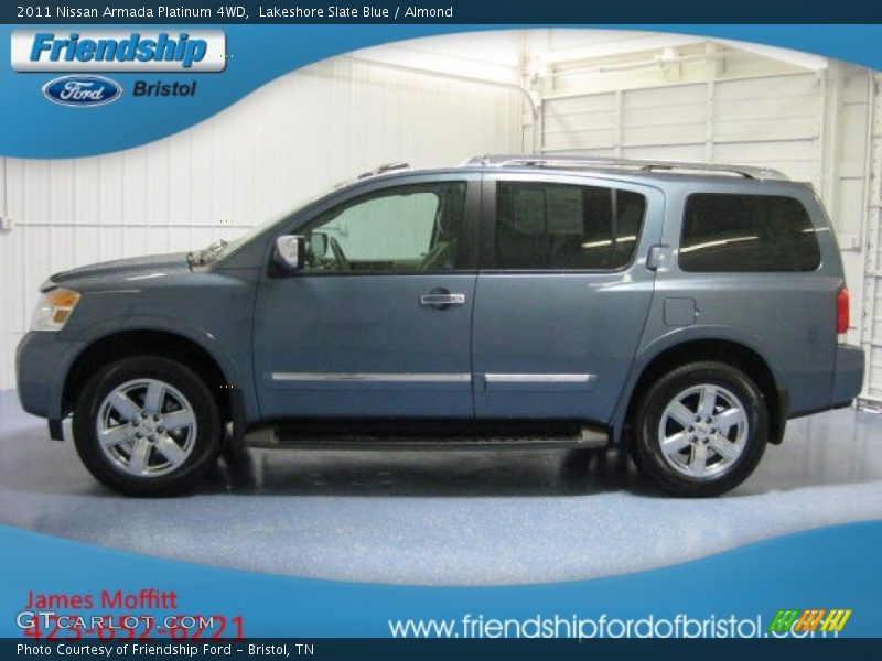 Lakeshore Slate Blue / Almond 2011 Nissan Armada Platinum 4WD