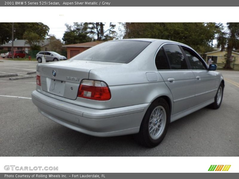 Aspen Silver Metallic / Grey 2001 BMW 5 Series 525i Sedan