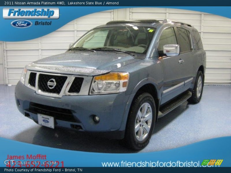 Lakeshore Slate Blue / Almond 2011 Nissan Armada Platinum 4WD