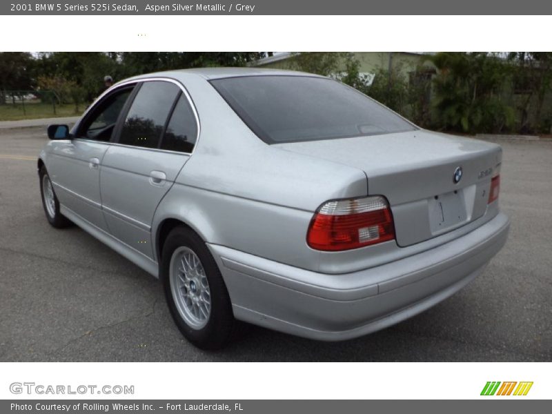 Aspen Silver Metallic / Grey 2001 BMW 5 Series 525i Sedan