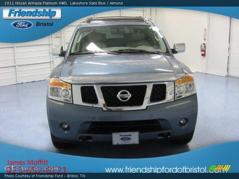 Lakeshore Slate Blue / Almond 2011 Nissan Armada Platinum 4WD
