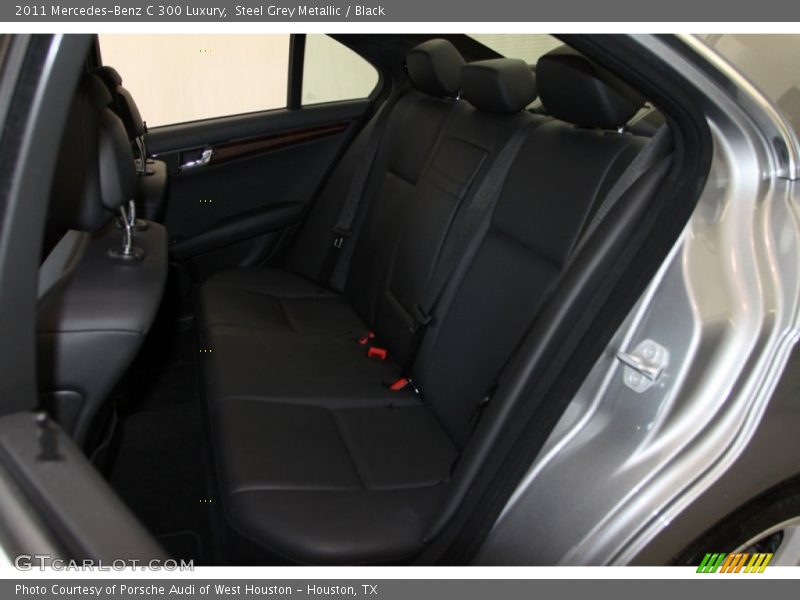 Steel Grey Metallic / Black 2011 Mercedes-Benz C 300 Luxury