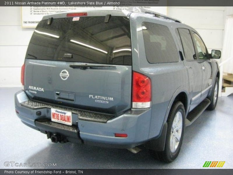 Lakeshore Slate Blue / Almond 2011 Nissan Armada Platinum 4WD